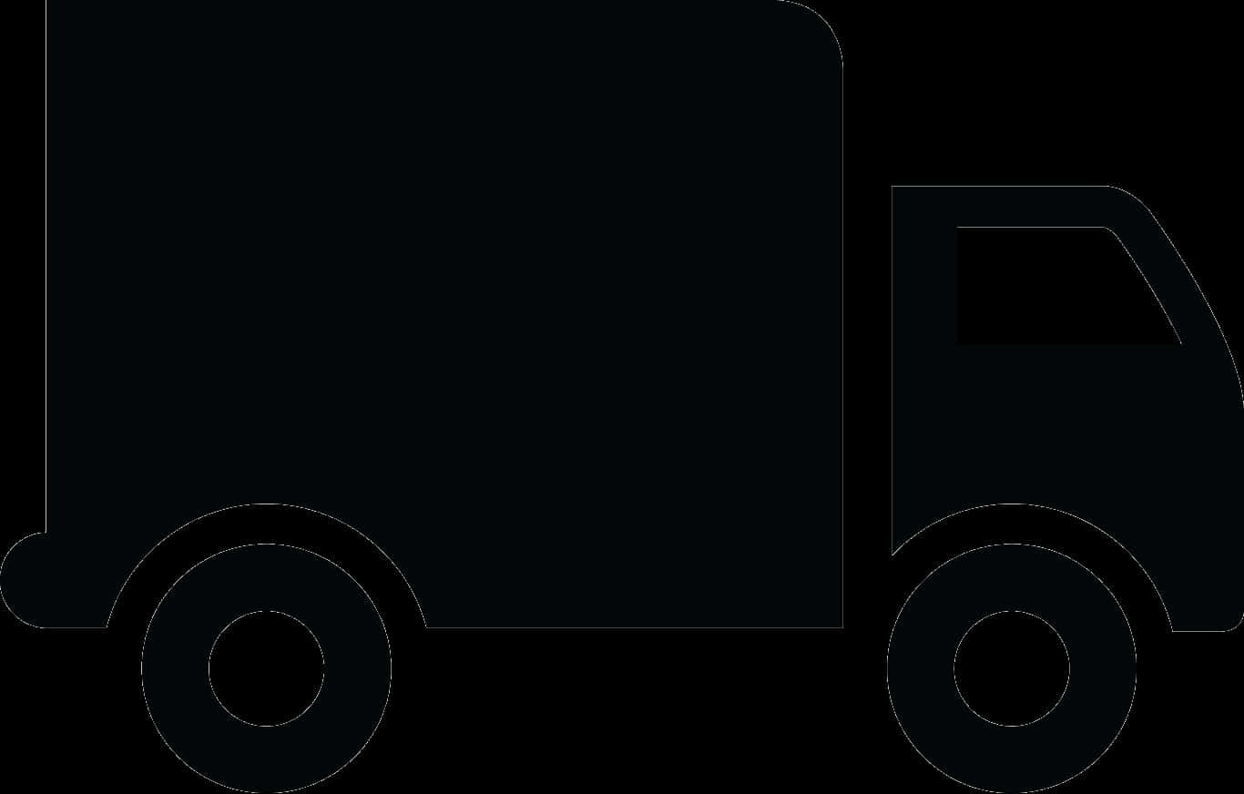 Delivery Truck Silhouette Graphic