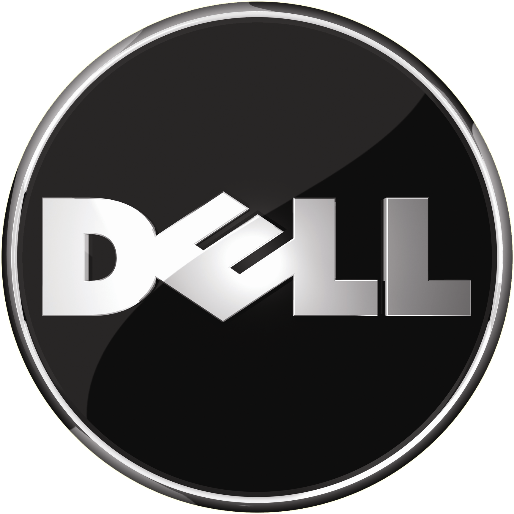 Dell Logo Black Circle Background