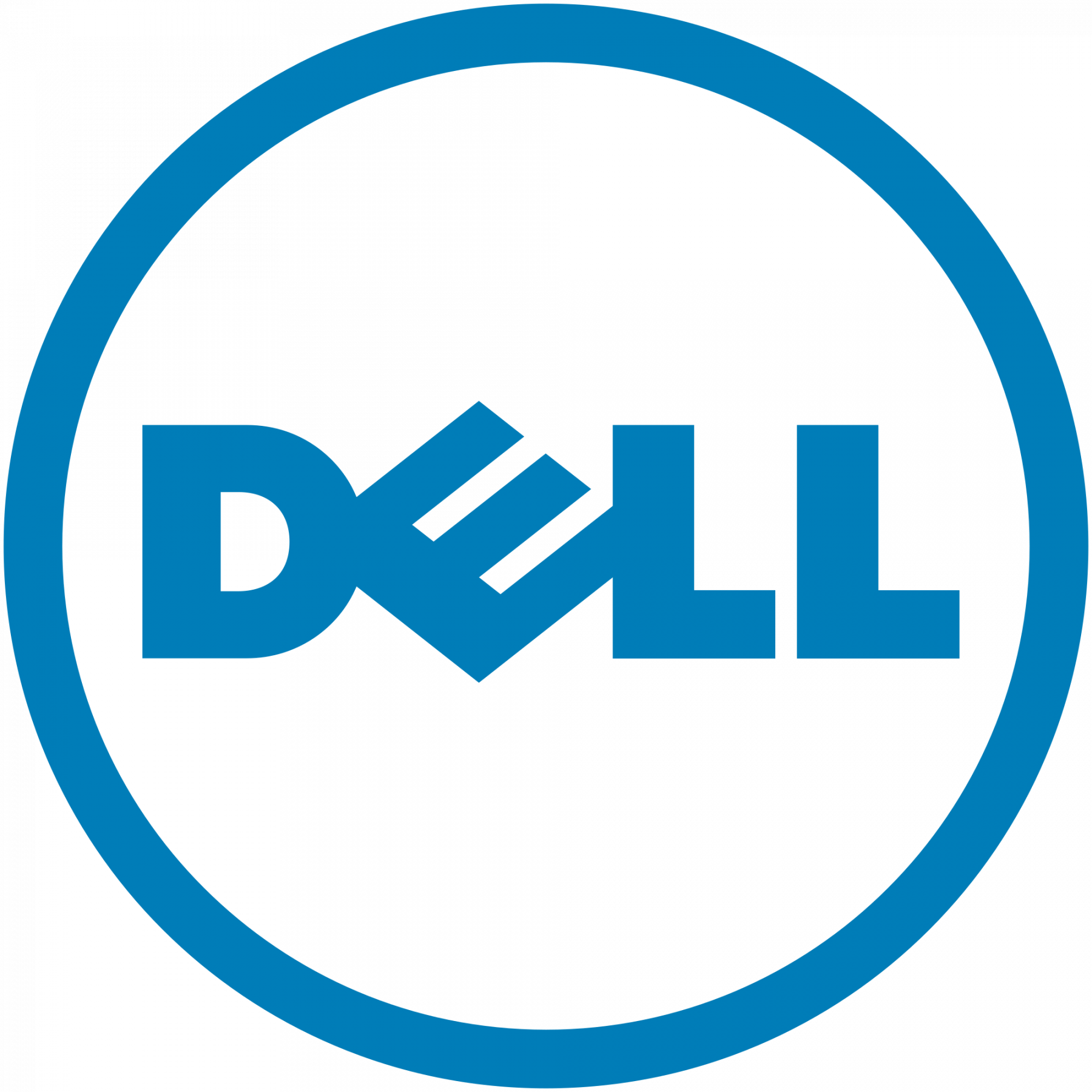 Dell Logo Blue Background