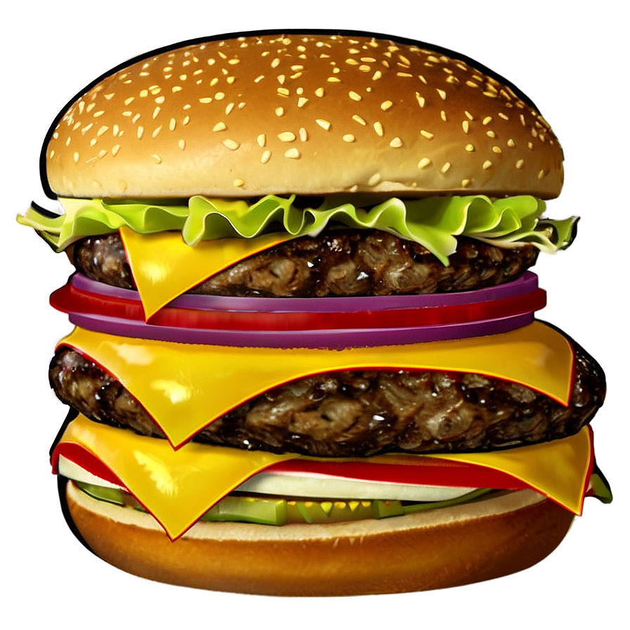 Deluxe Cheeseburger Special Png Rvp48