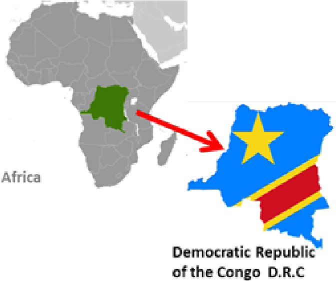 Democratic Republicof Congo Map Highlight
