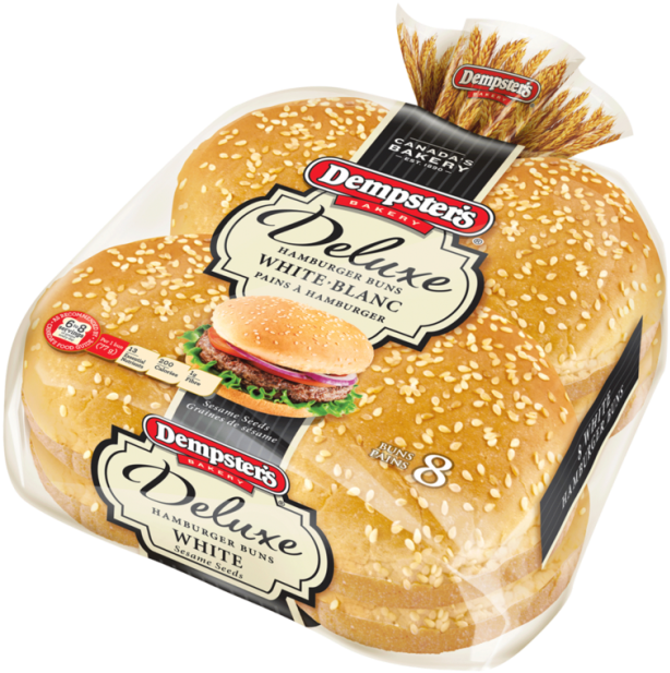 Dempsters Deluxe Hamburger Buns Packaging