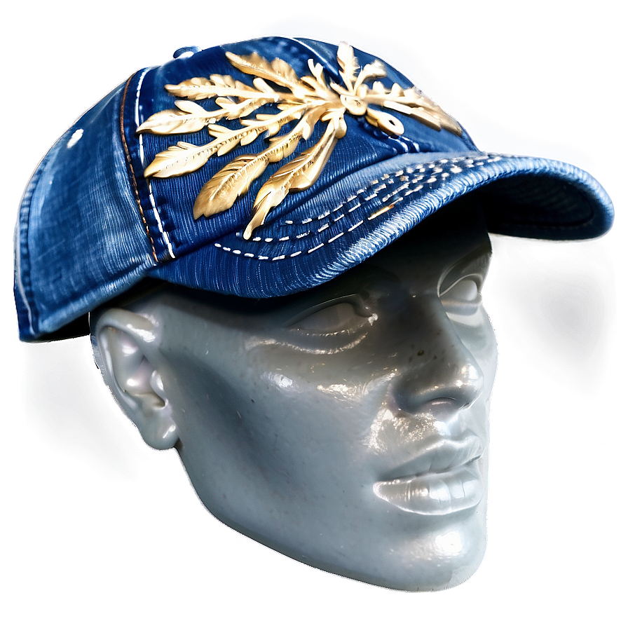 Denim Ball Cap Png 06282024