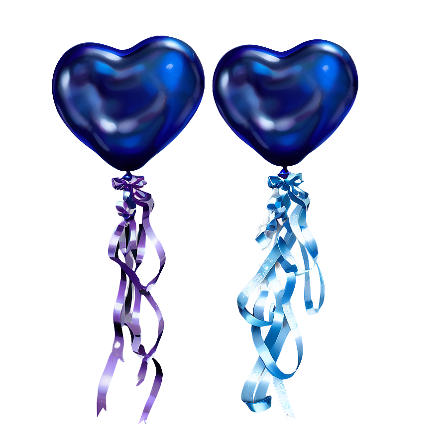 Denim Blue Balloons Png 28