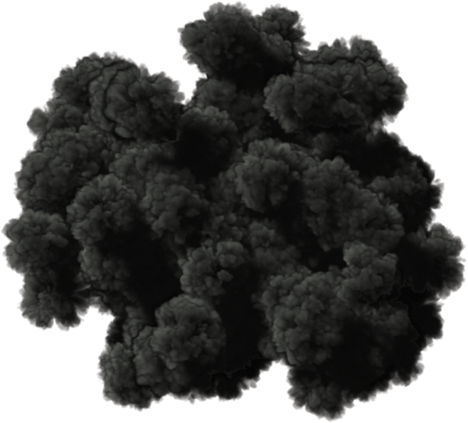 Dense Black Smoke Clouds