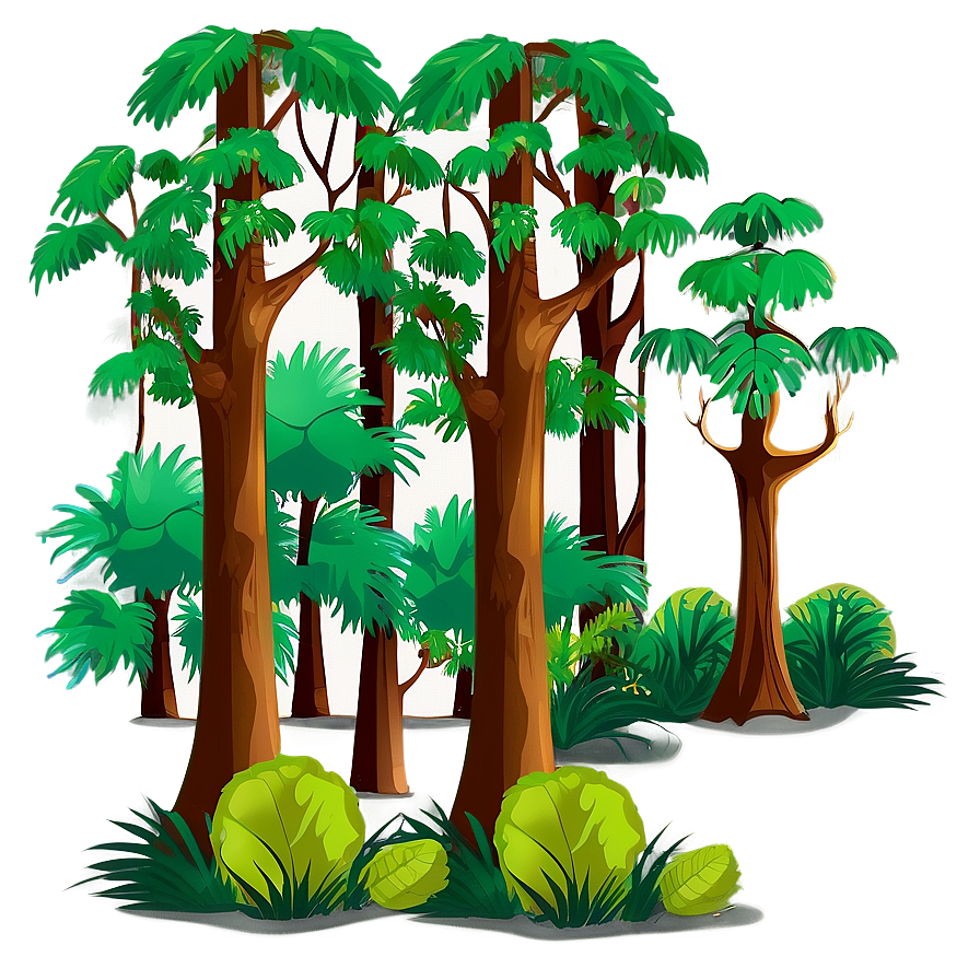 Dense Forest Landscape Clipart Png Mga