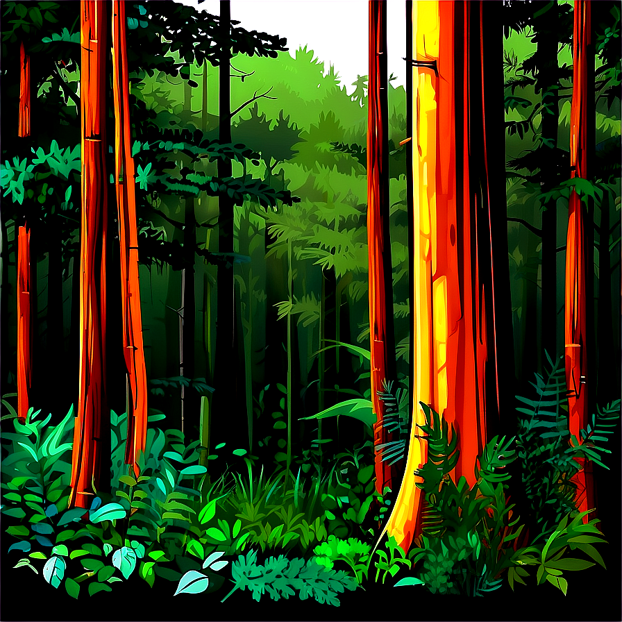 Dense Forest Landscape Clipart Png Uuy87