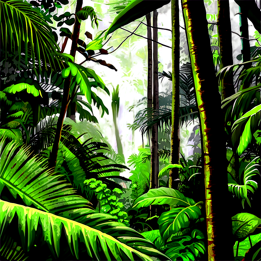 Dense Jungle Forest Png 12