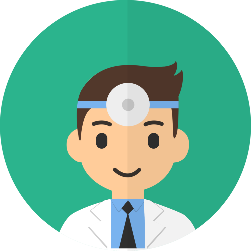 Dentist Icon Cartoon Style