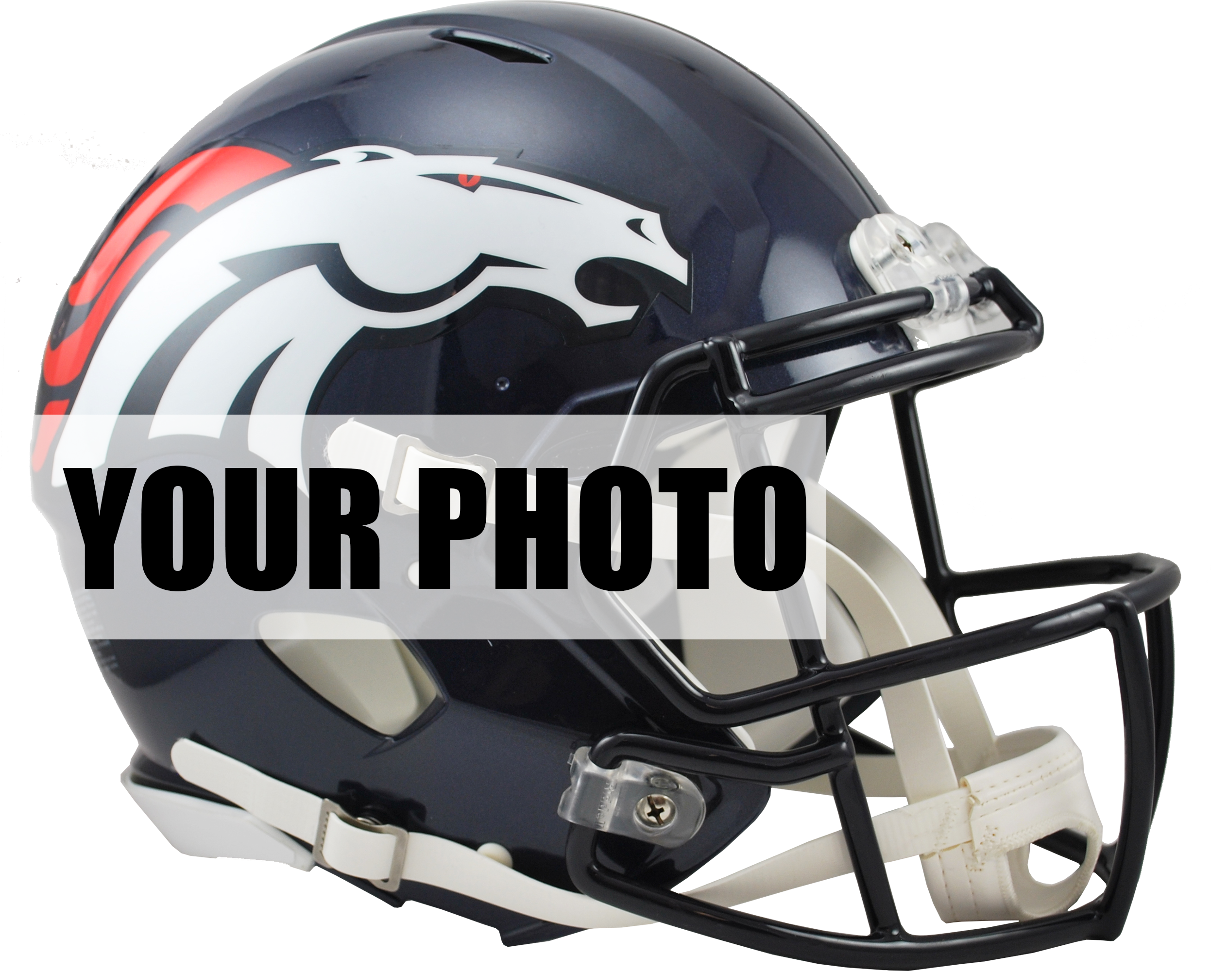 Denver Football Helmet Custom Photo Template