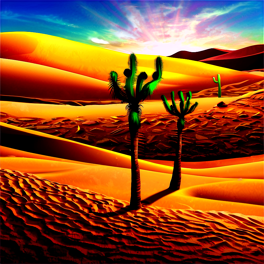 Desert Adventure Landscape Png Yfk67