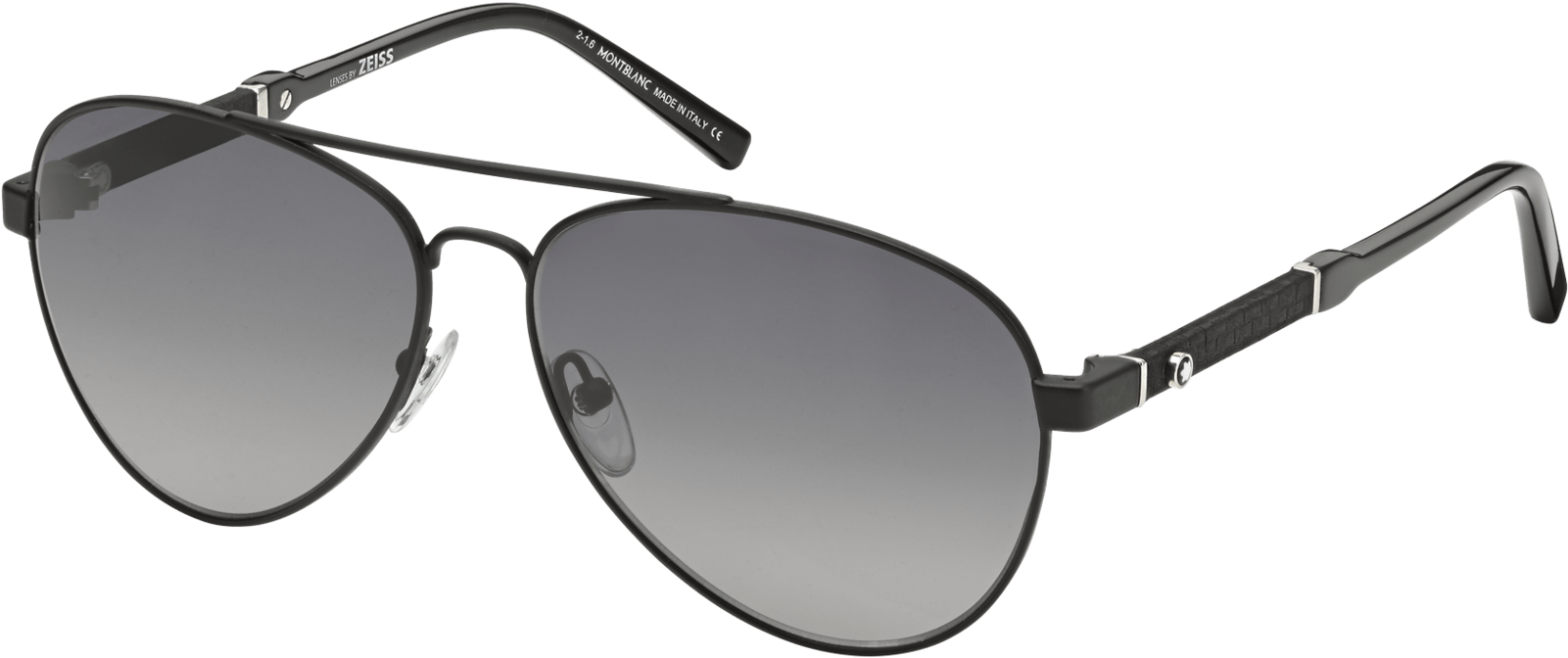 Designer Black Aviator Sunglasses