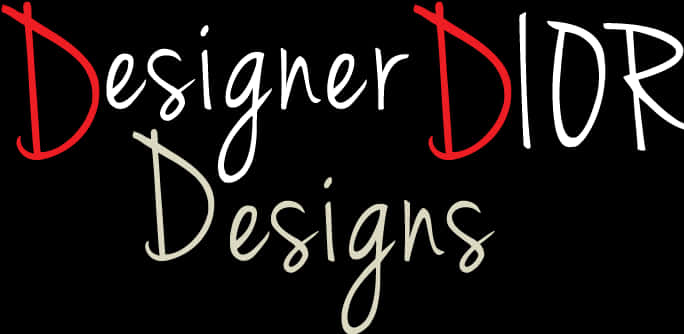 Designer Dior Designs Calligraphy