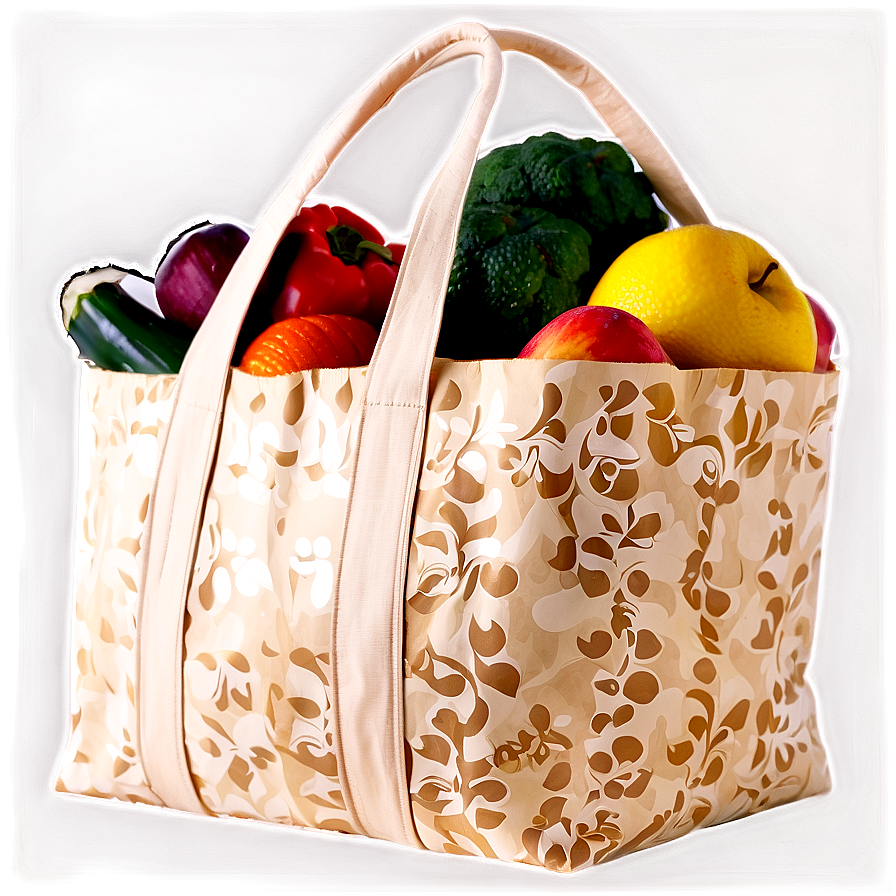 Designer Grocery Bag Png 06132024