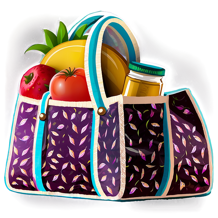 Designer Grocery Bag Png Icg