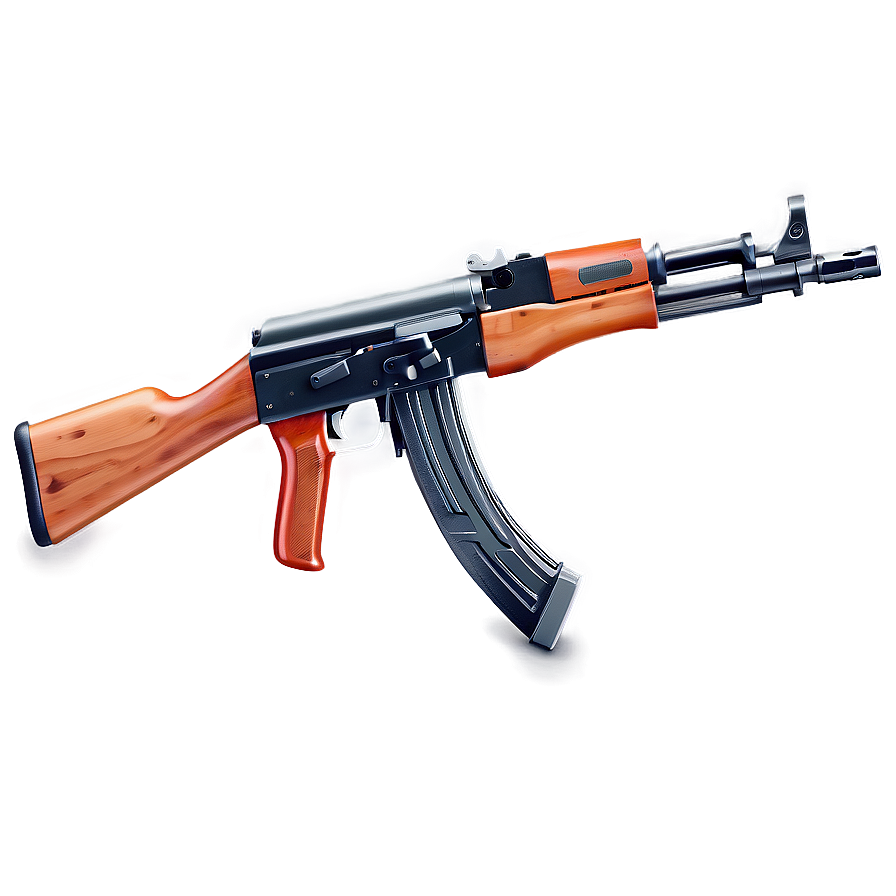 Detailed Ak 47 Illustration Png Jgb5