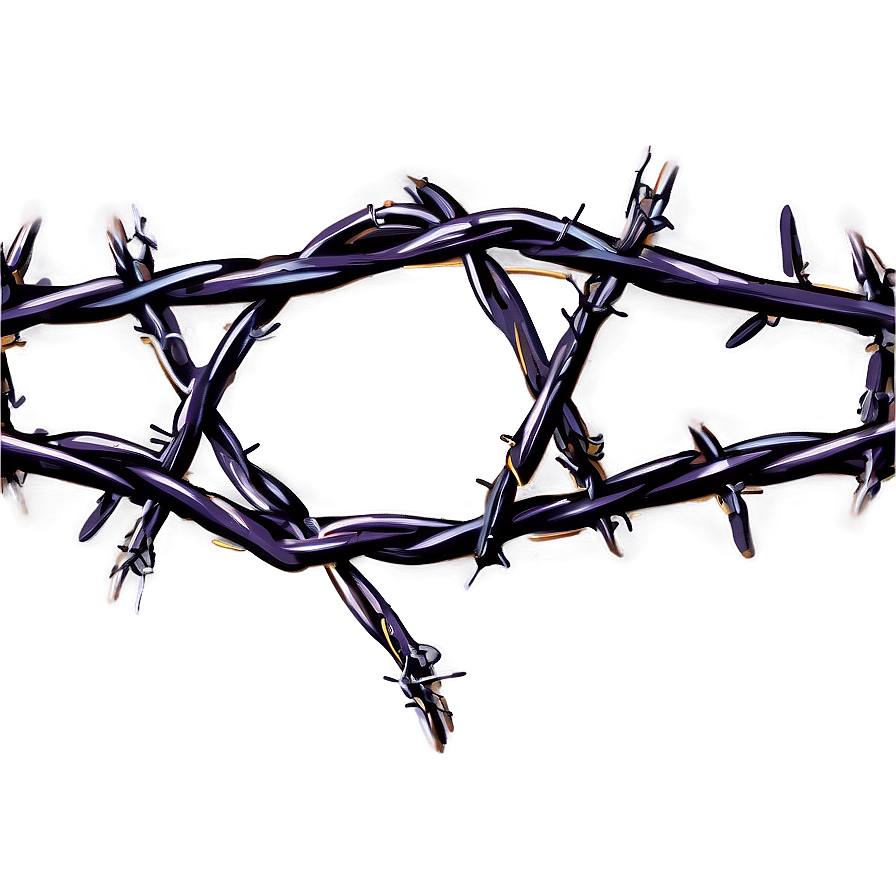 Detailed Barbed Wire Png 05252024