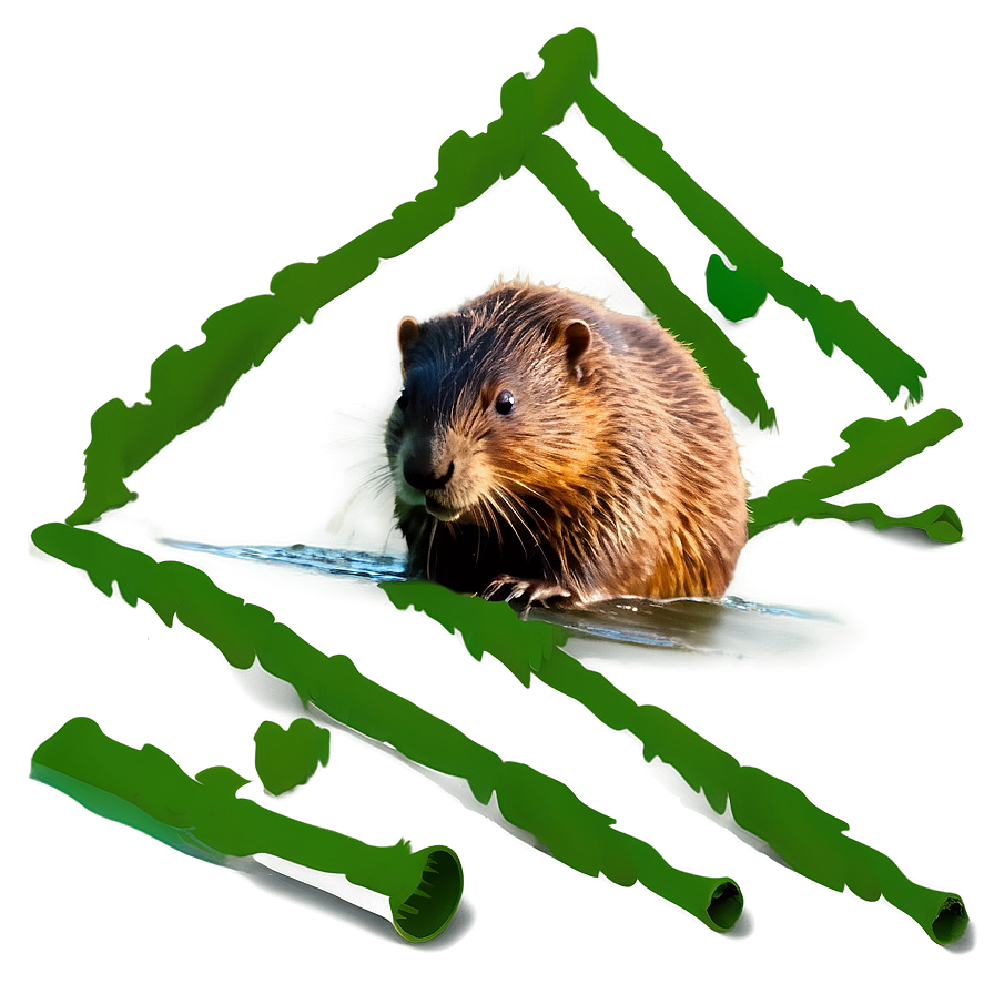 Detailed Beaver Outline Png Frq79