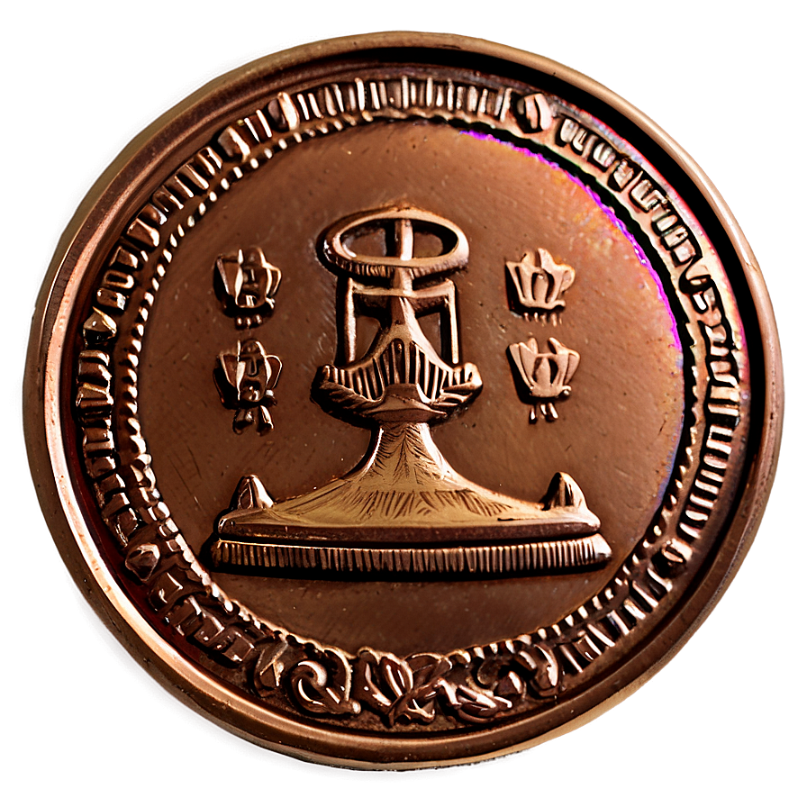 Detailed Bronze Coin Png Kul28