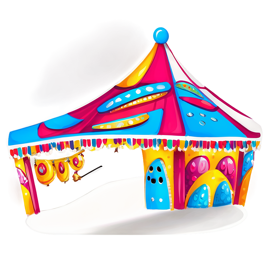 Detailed Carnival Tent Sketch Png 06282024