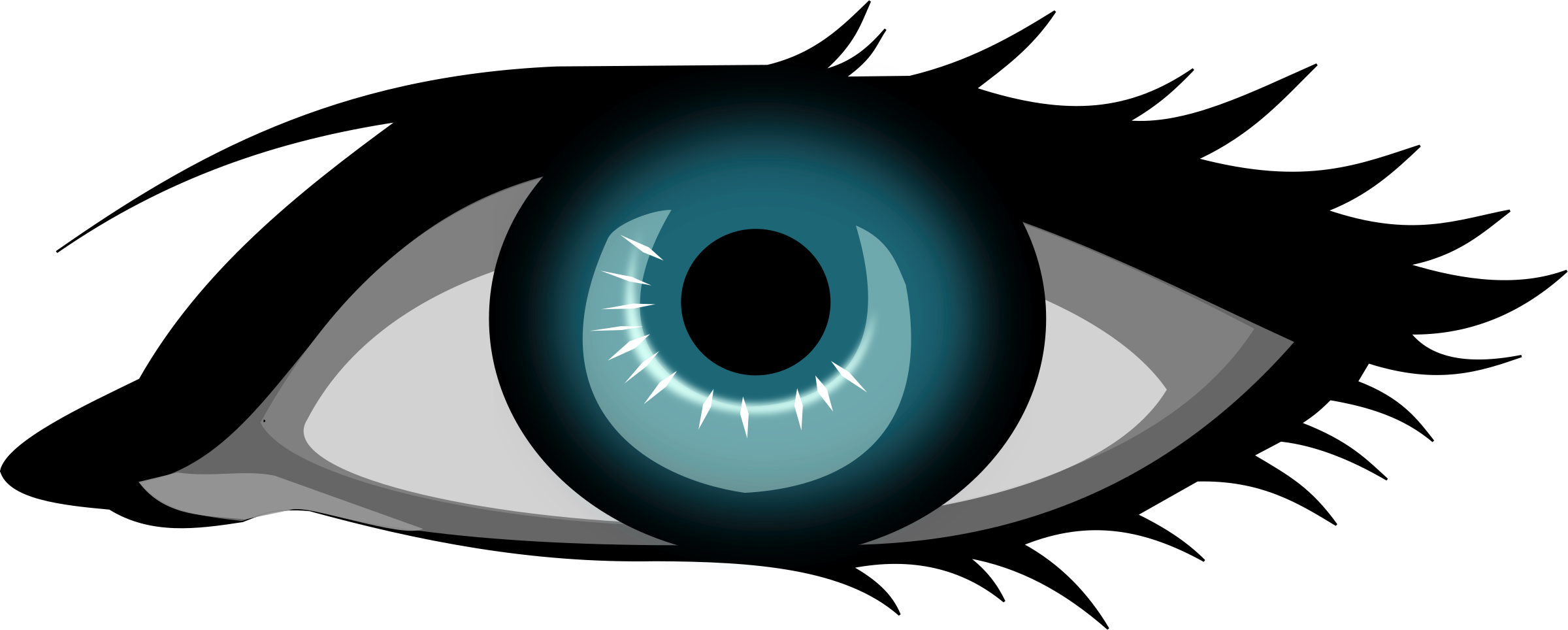 Detailed Cartoon Eye Illustration