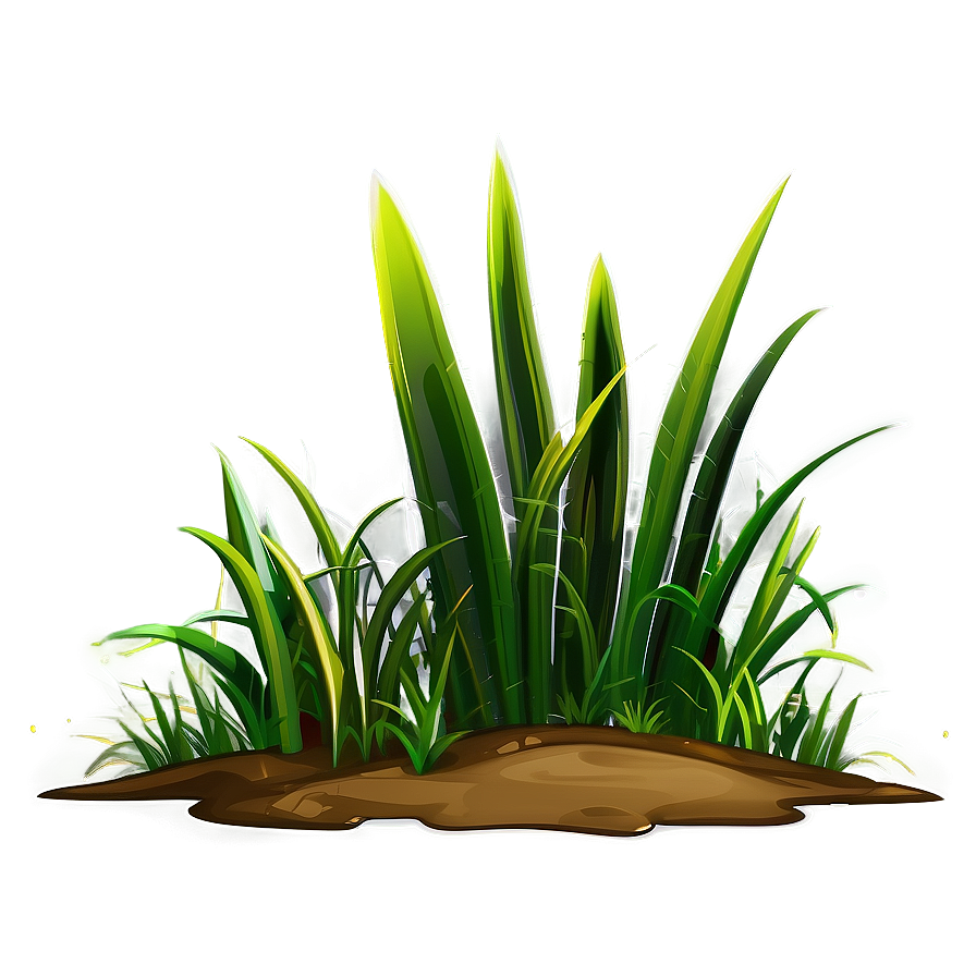 Detailed Cartoon Grass Png Krj54