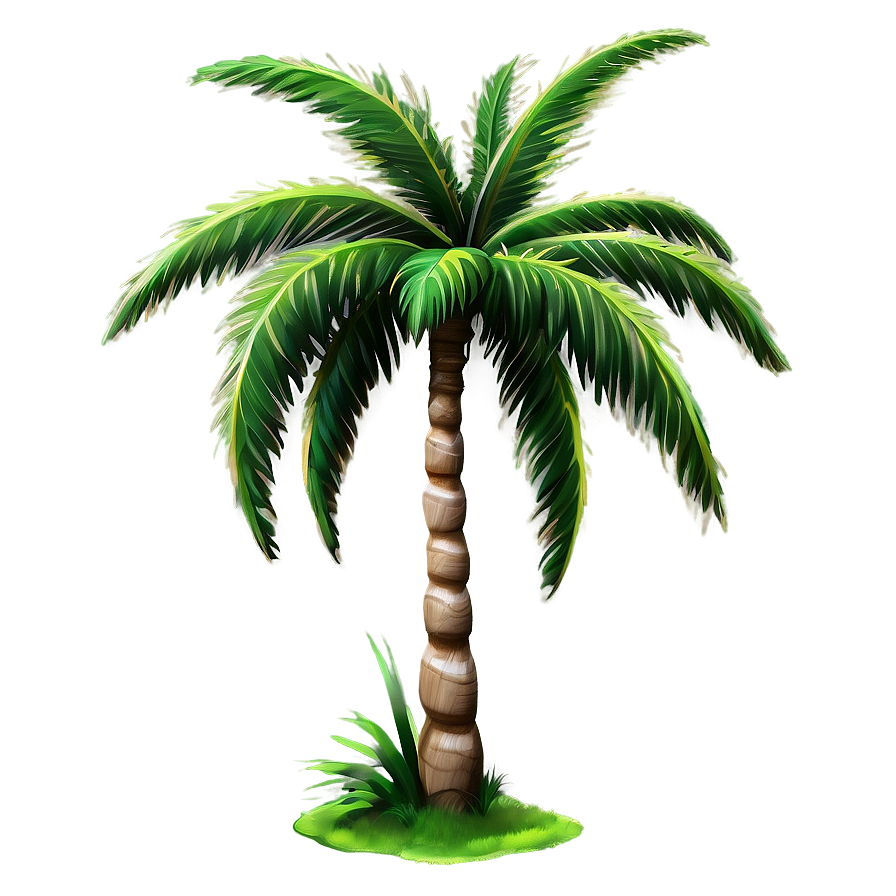 Detailed Cartoon Palm Tree Png Cwg