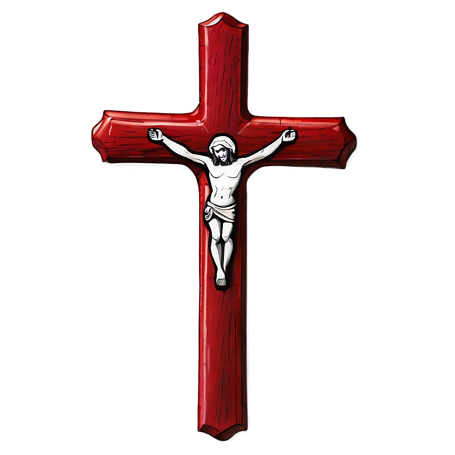 Detailed Catholic Cross Render Png 41