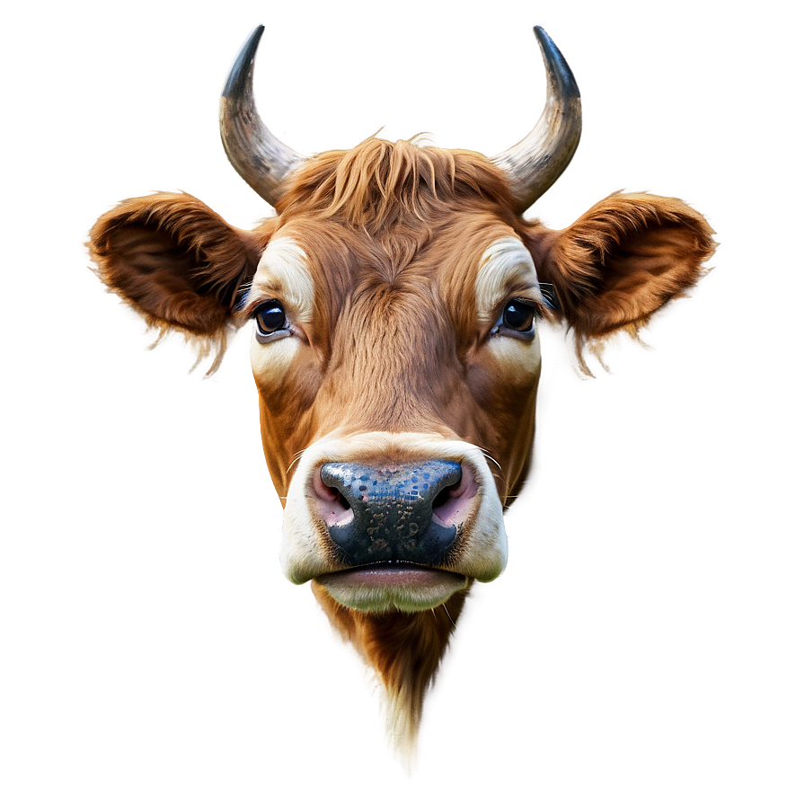 Detailed Cow Face Png Joj