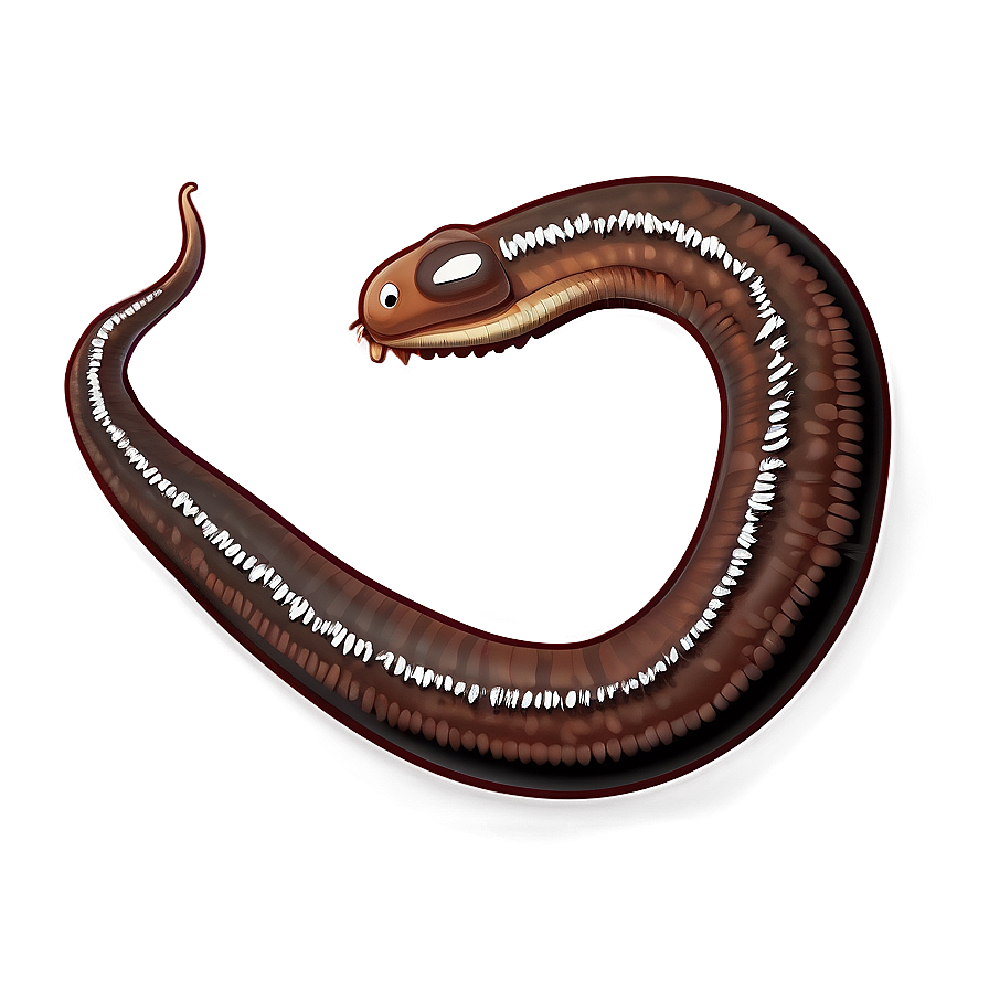 Detailed Earthworm Drawing Png Ley8