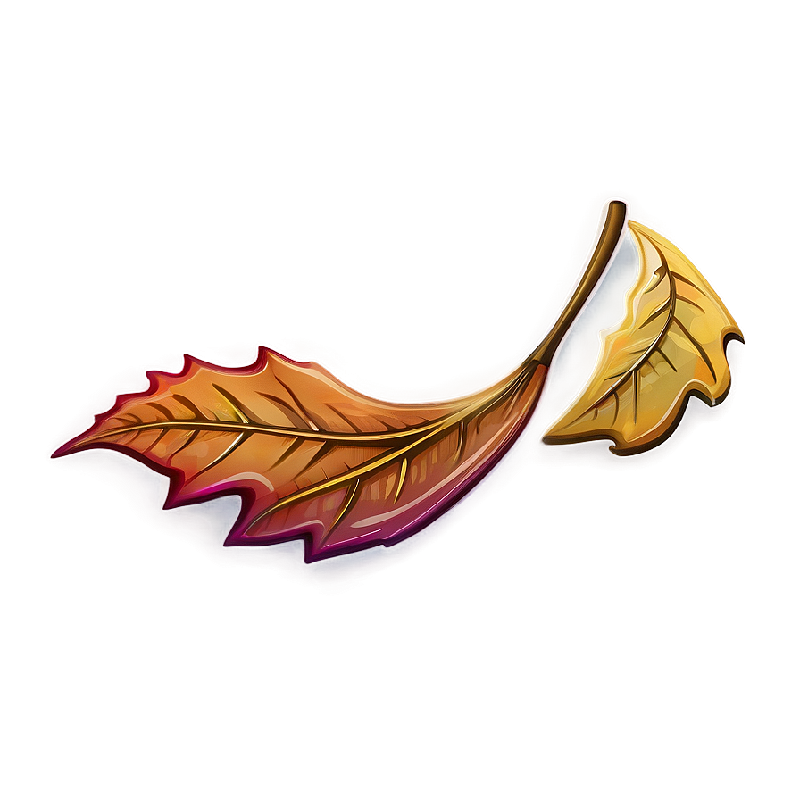 Detailed Fall Leaf Png 33