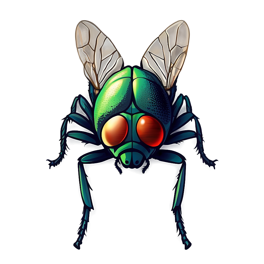 Detailed Fly Illustration Png 05242024