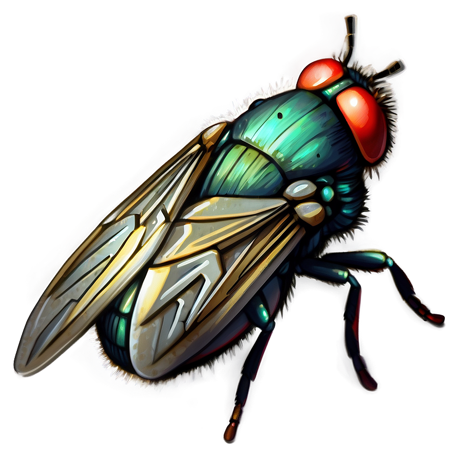 Detailed Fly Illustration Png 71