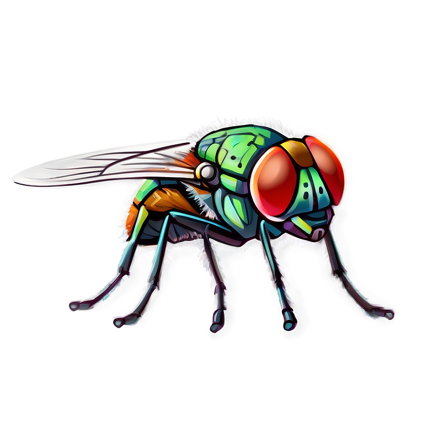 Detailed Fly Illustration Png Mct