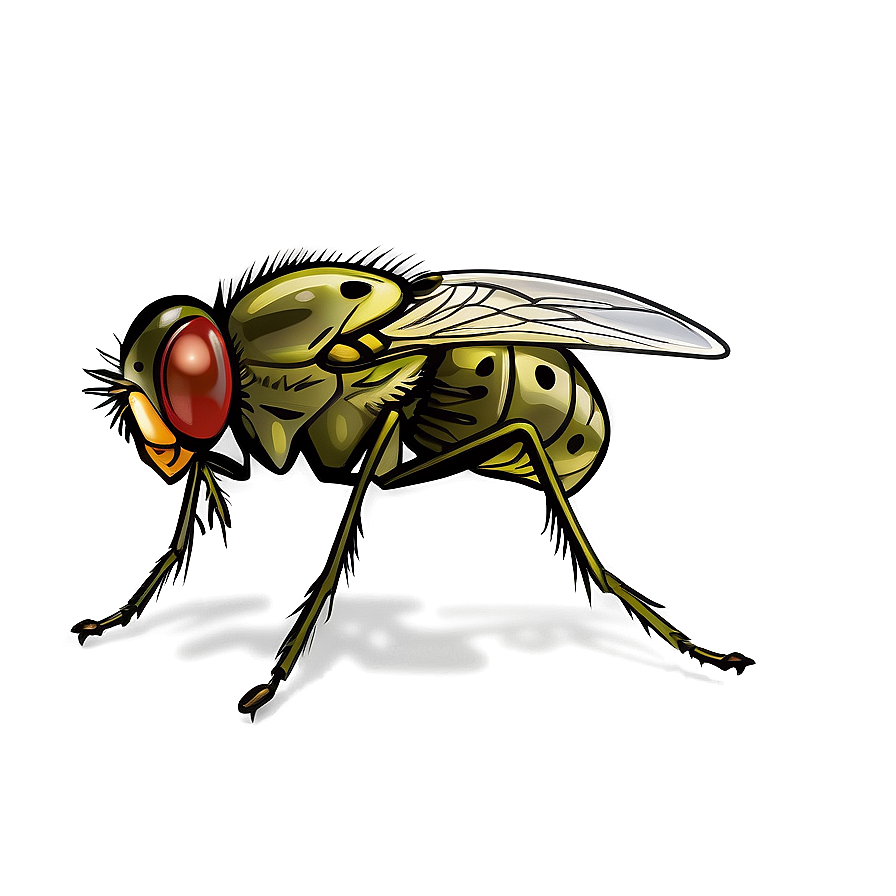 Detailed Fly Illustration Png Tfu