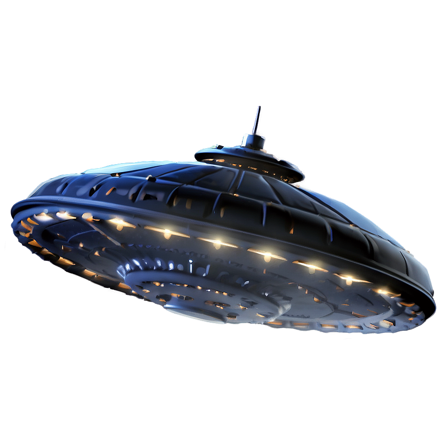 Detailed Flying Saucer Render Png Nso61