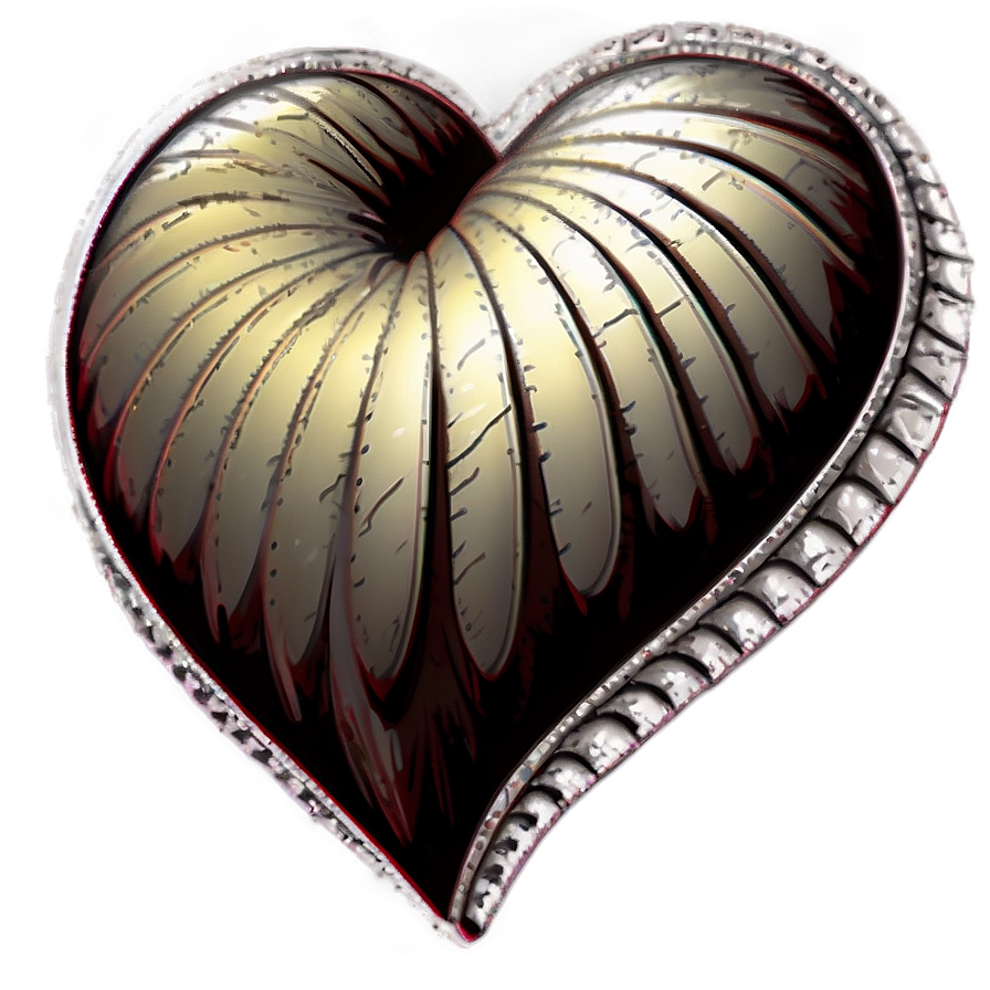 Detailed Heart Drawing Png Bbq