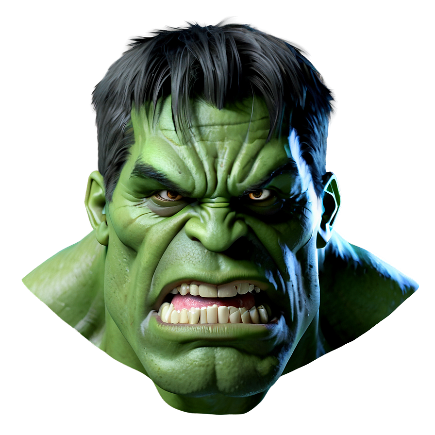 Detailed Hulk Face Png 97