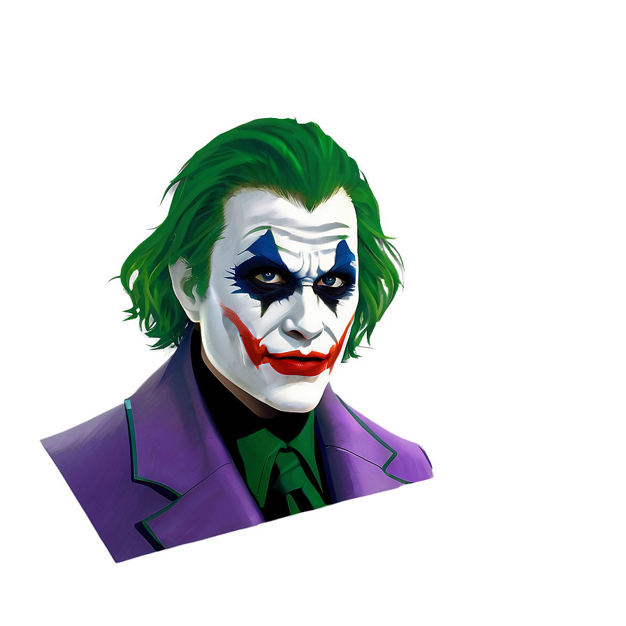 Detailed Joker Face Makeup Png Wsv23