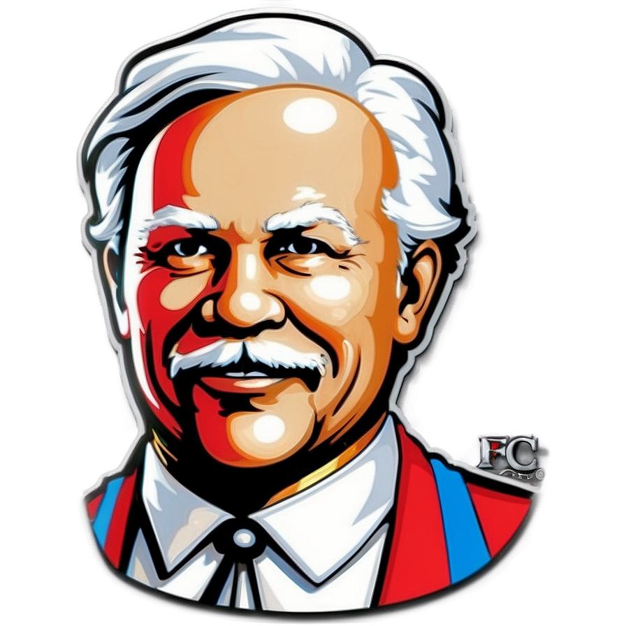 Detailed Kfc Logo With Texture Png Ngo