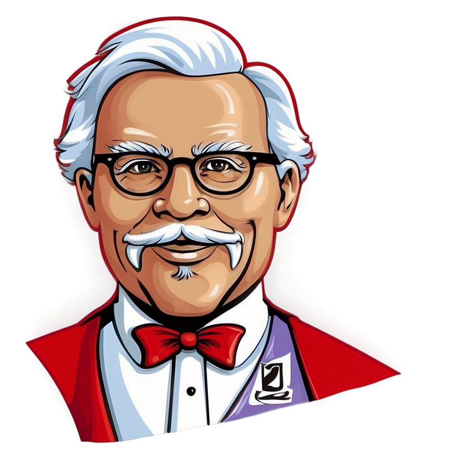 Detailed Kfc Logo With Texture Png Rxp44