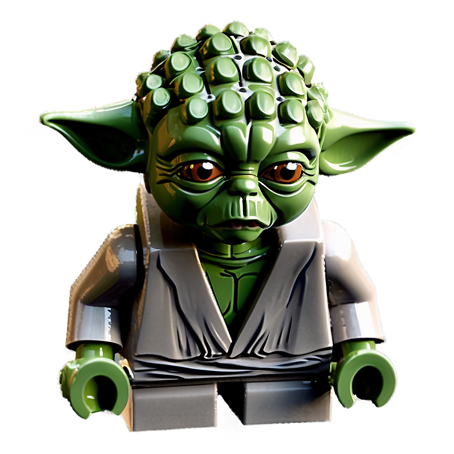 Detailed Lego Yoda Model Png Gih42