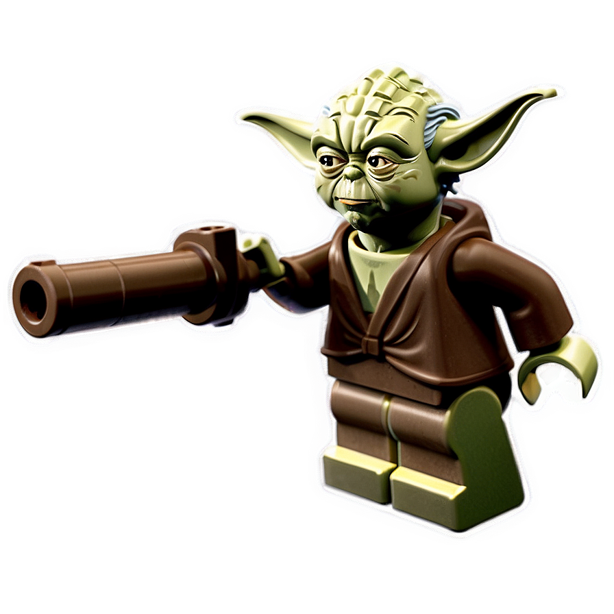 Detailed Lego Yoda Model Png Qxh