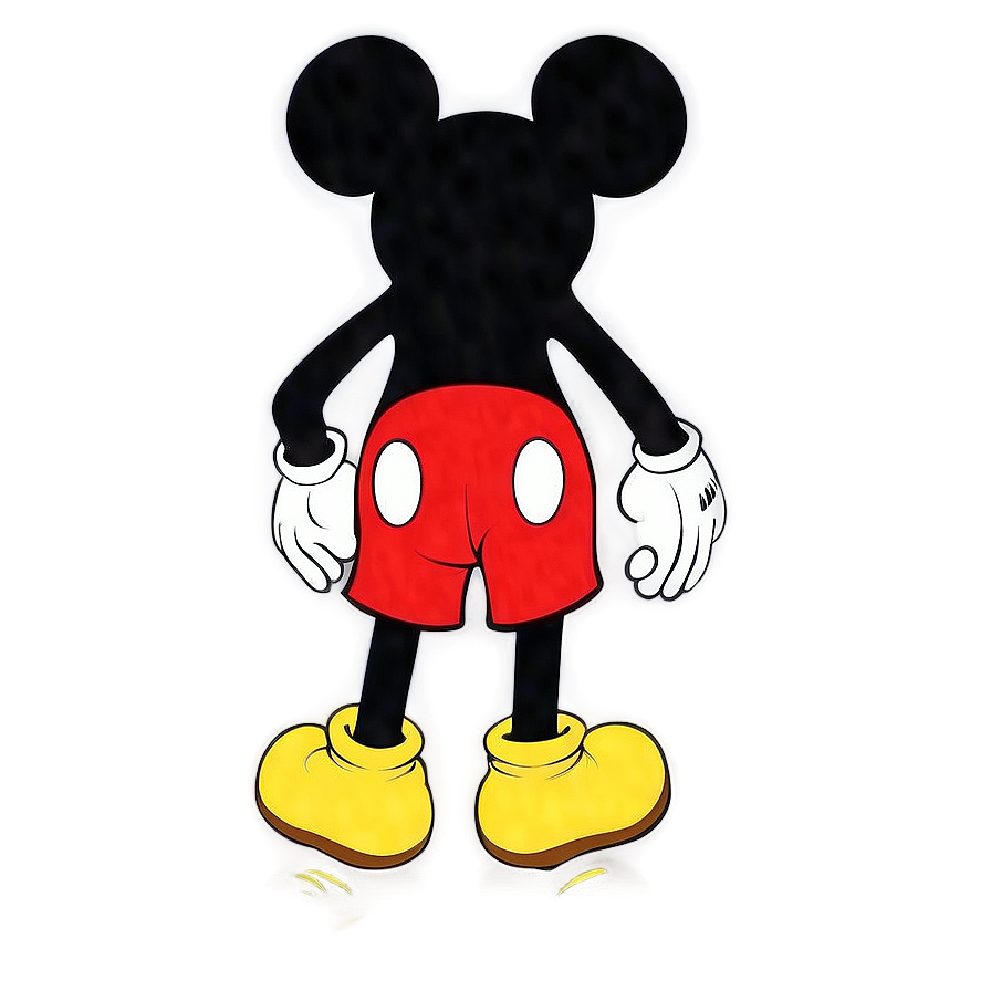 Detailed Mickey Mouse Silhouette Png Mol98