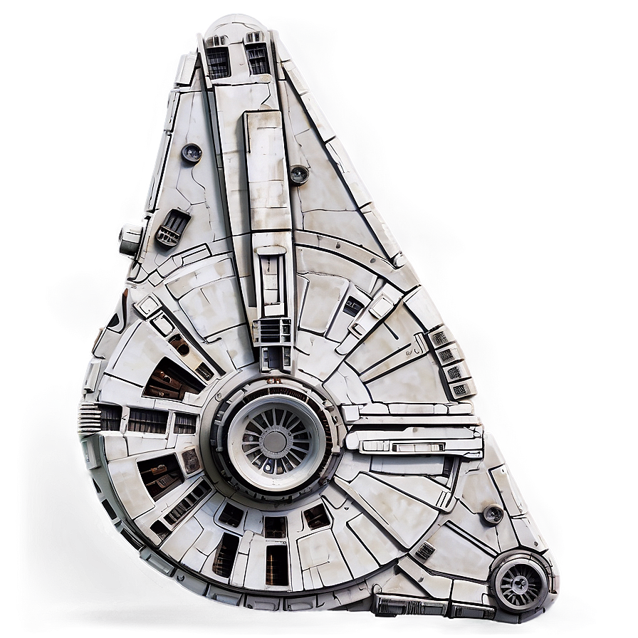 Detailed Millennium Falcon Model Png 28