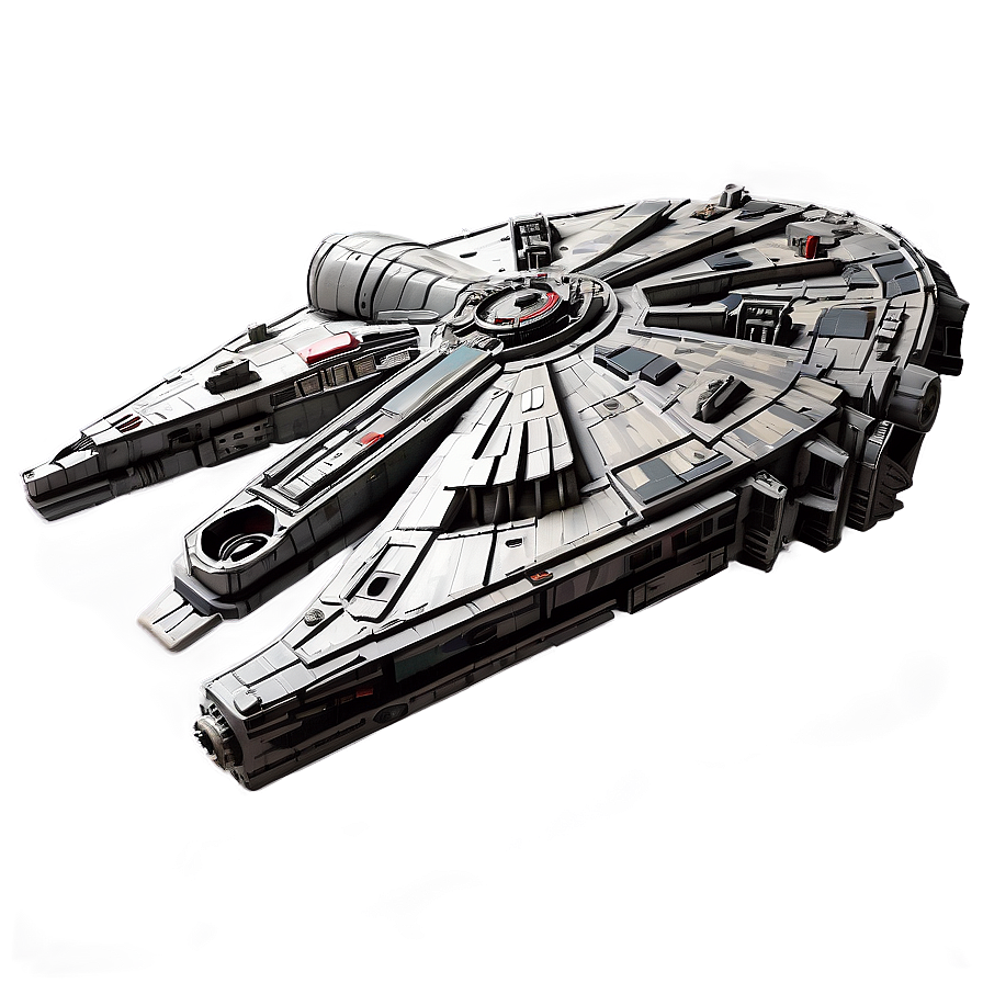 Detailed Millennium Falcon Model Png Xrc