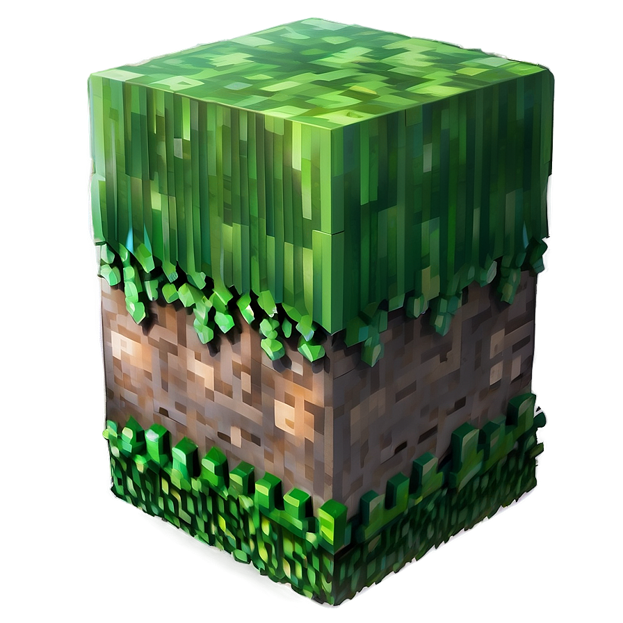 Detailed Minecraft Grass Block Png Dpa73