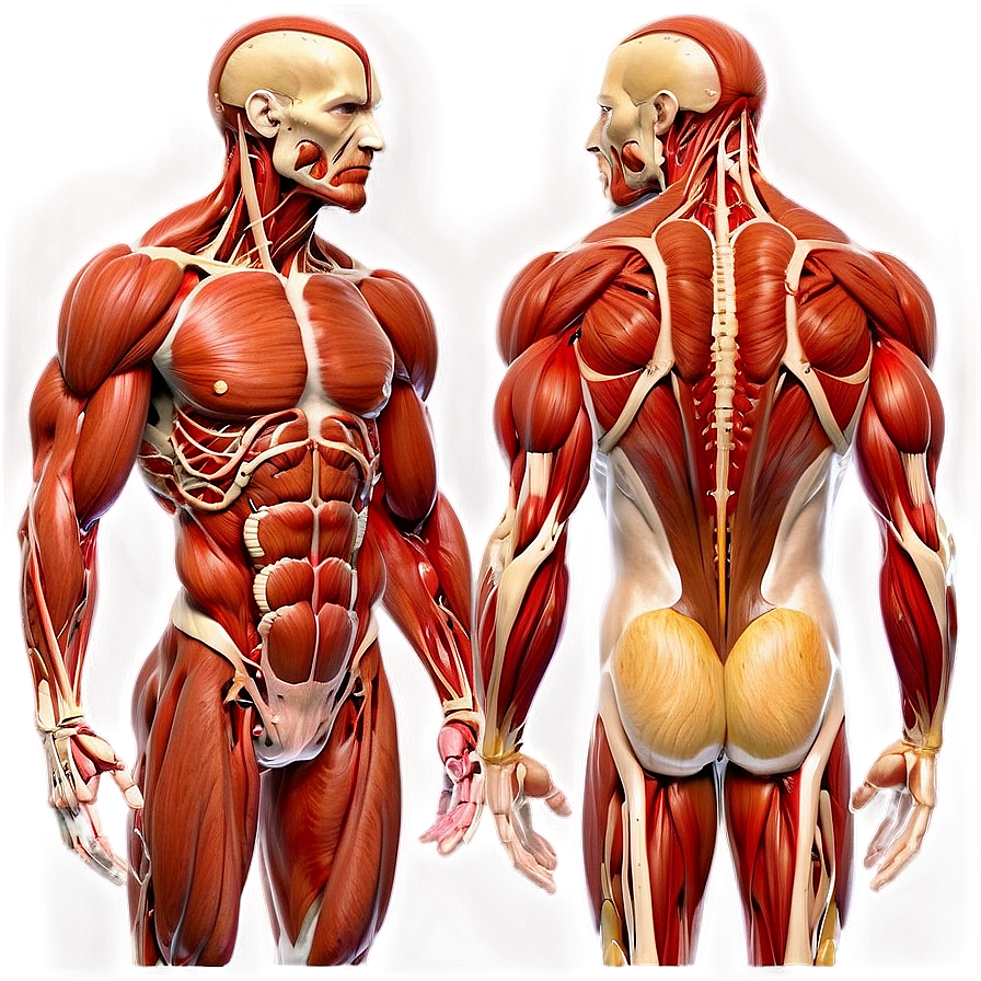 Detailed Muscular System For Medical Students Png 06212024