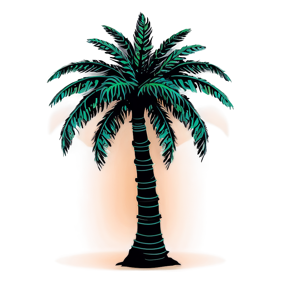 Detailed Palm Tree Silhouette Png Dat