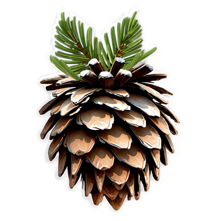 Detailed Pinecone Outline Png Tcb63